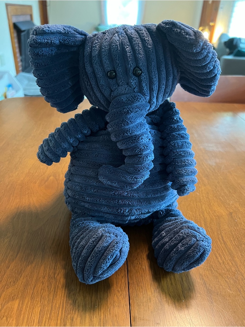 Jellycat Navy Corduroy Elephant Plush